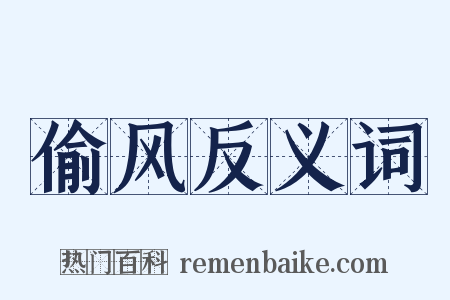 偷风反义词是什么意思的图片